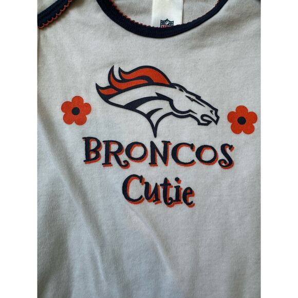 Denver Broncos Girls Outfit, 6-12 months, NFL Football baby - Picture 3 of 5